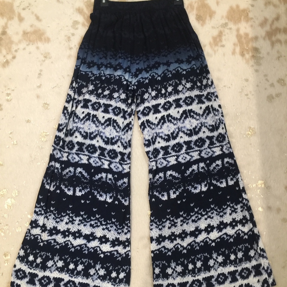 Miss Me Printed Wide Leg Pants